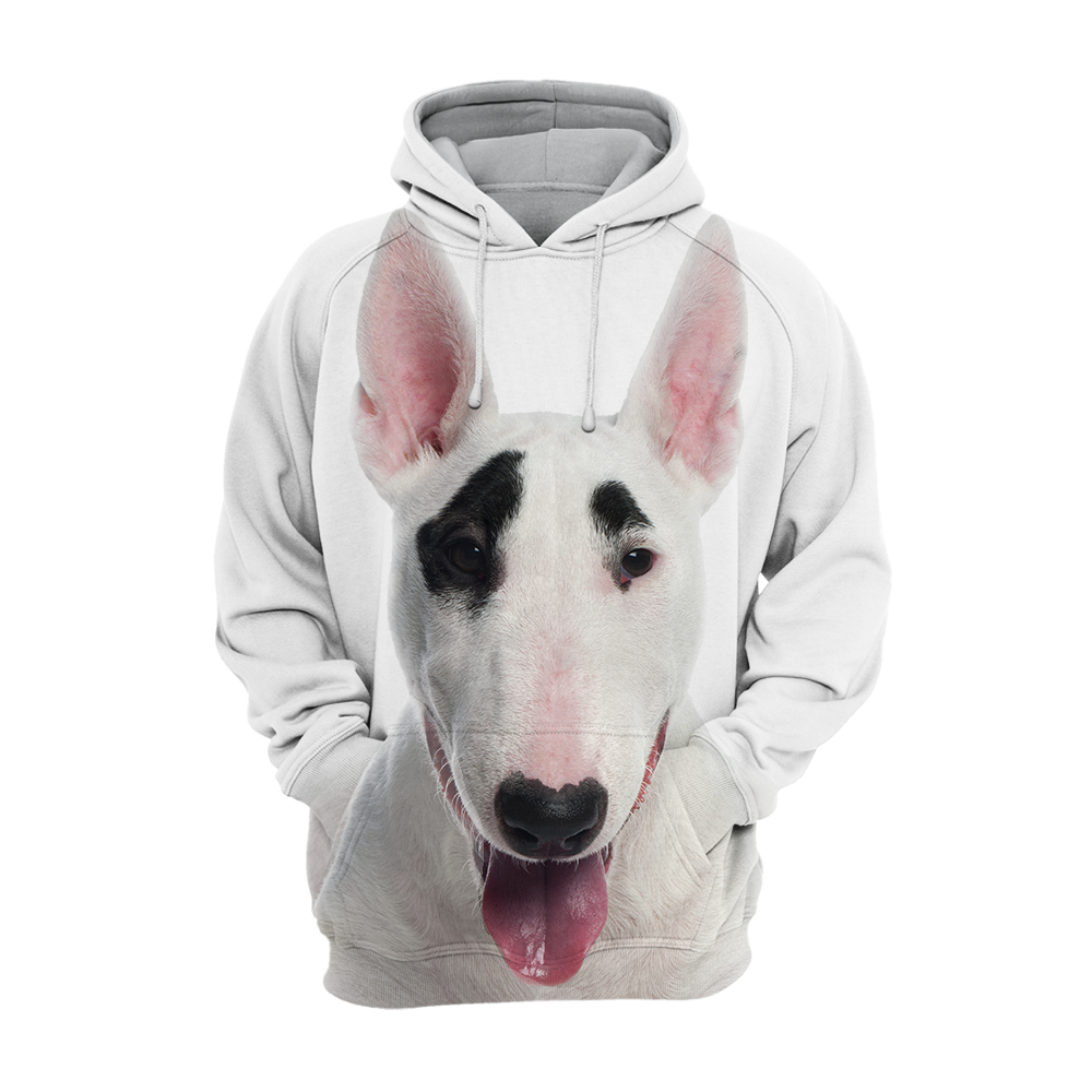 Unisex Honden Hoodie | Bull Terrier Puppy