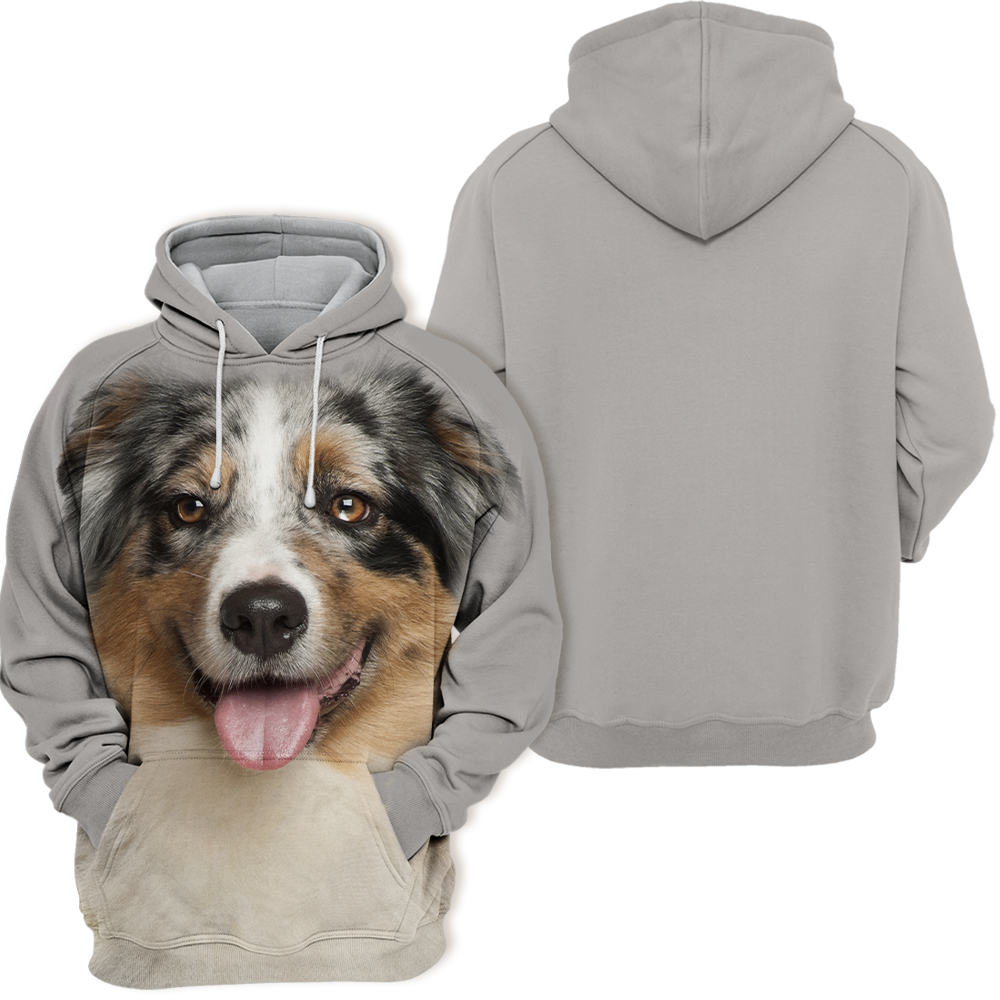 Unisex Honden Hoodie | Australian Shepherd Cute