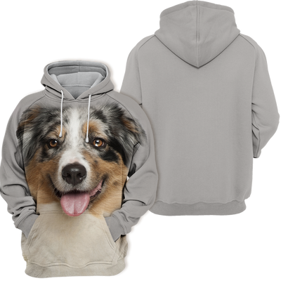 Unisex Honden Hoodie | Australian Shepherd Cute