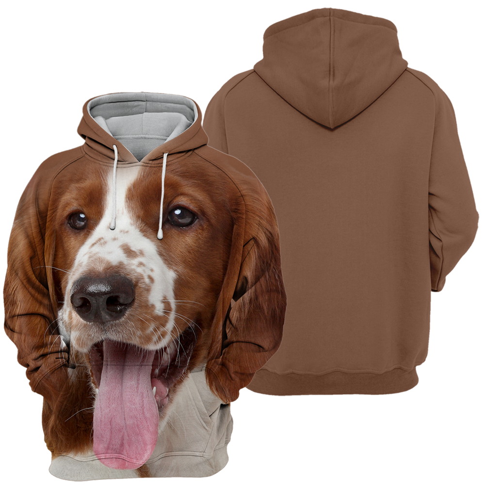 Unisex Honden Hoodie | Springer Spaniel Happy