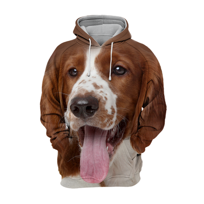 Unisex Honden Hoodie | Springer Spaniel Happy