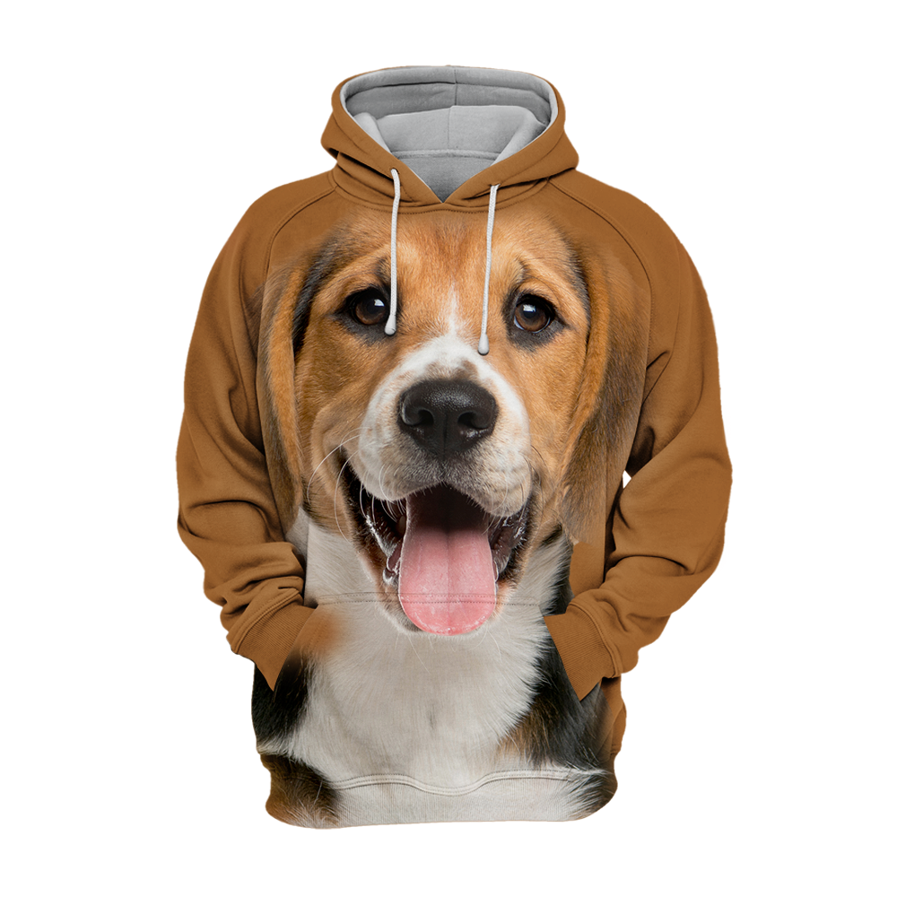 Unisex Honden Hoodie | Beagle Happy