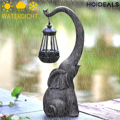 Betoverde Olifant Solar Lamp