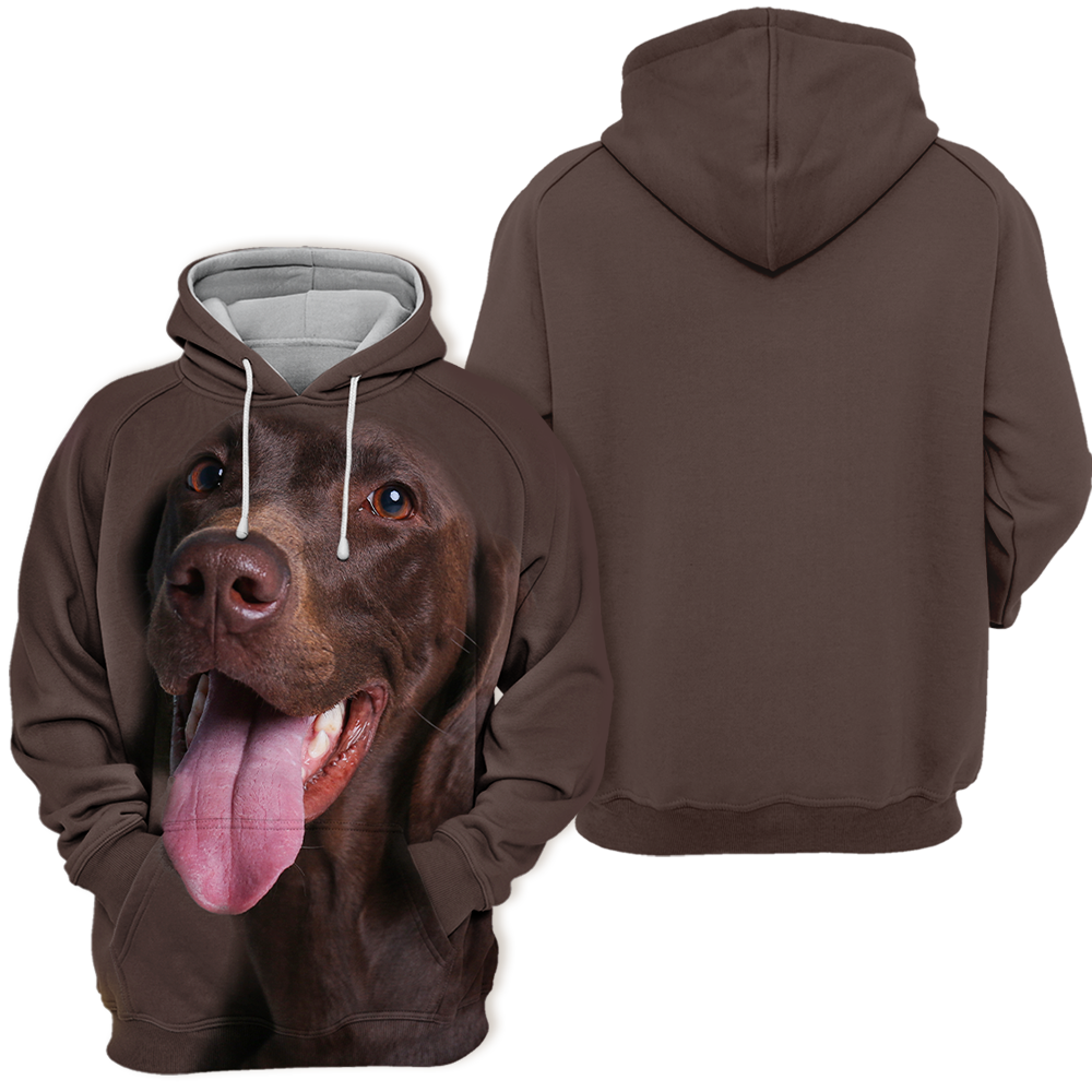 Unisex Honden Hoodie | German Shorthaired Pointer Happy