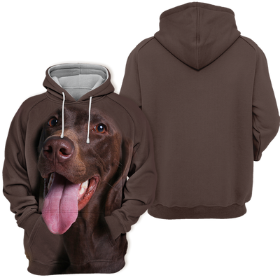 Unisex Honden Hoodie | German Shorthaired Pointer Happy