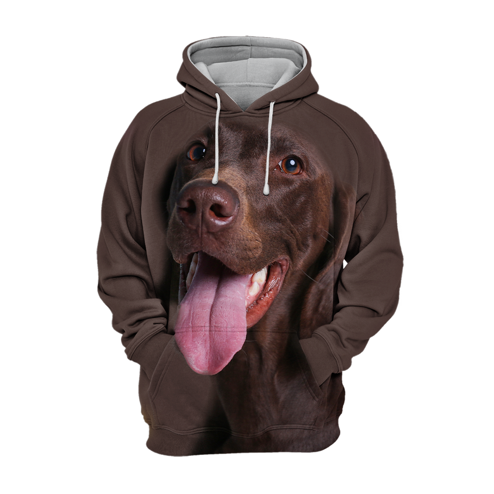 Unisex Honden Hoodie | German Shorthaired Pointer Happy