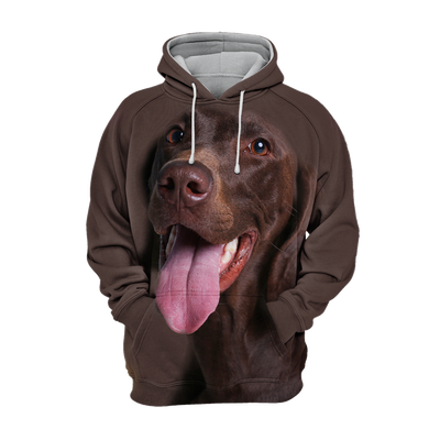 Unisex Honden Hoodie | German Shorthaired Pointer Happy