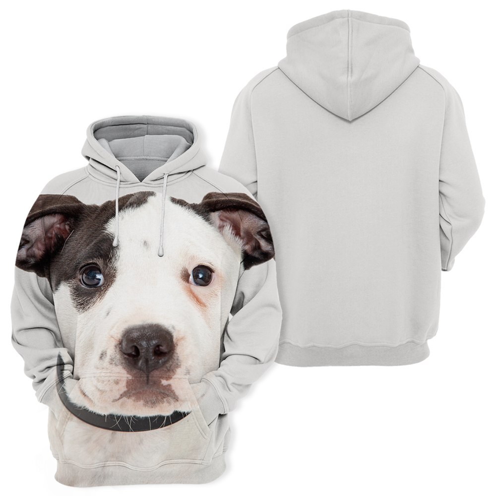 Unisex Honden Hoodie | Pit Bull Terrier Puppy