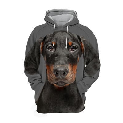 Unisex Honden Hoodie | Doberman Puppy