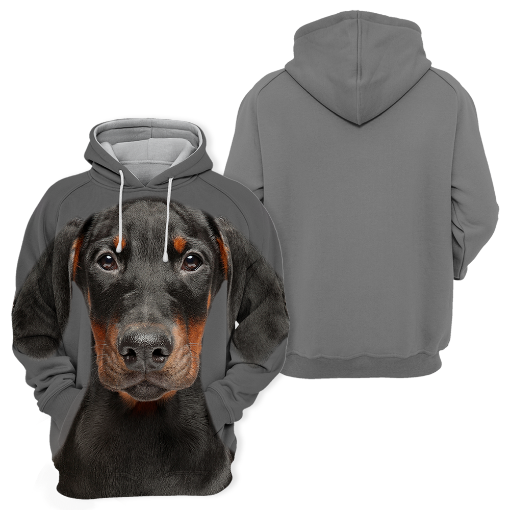 Unisex Honden Hoodie | Doberman Puppy