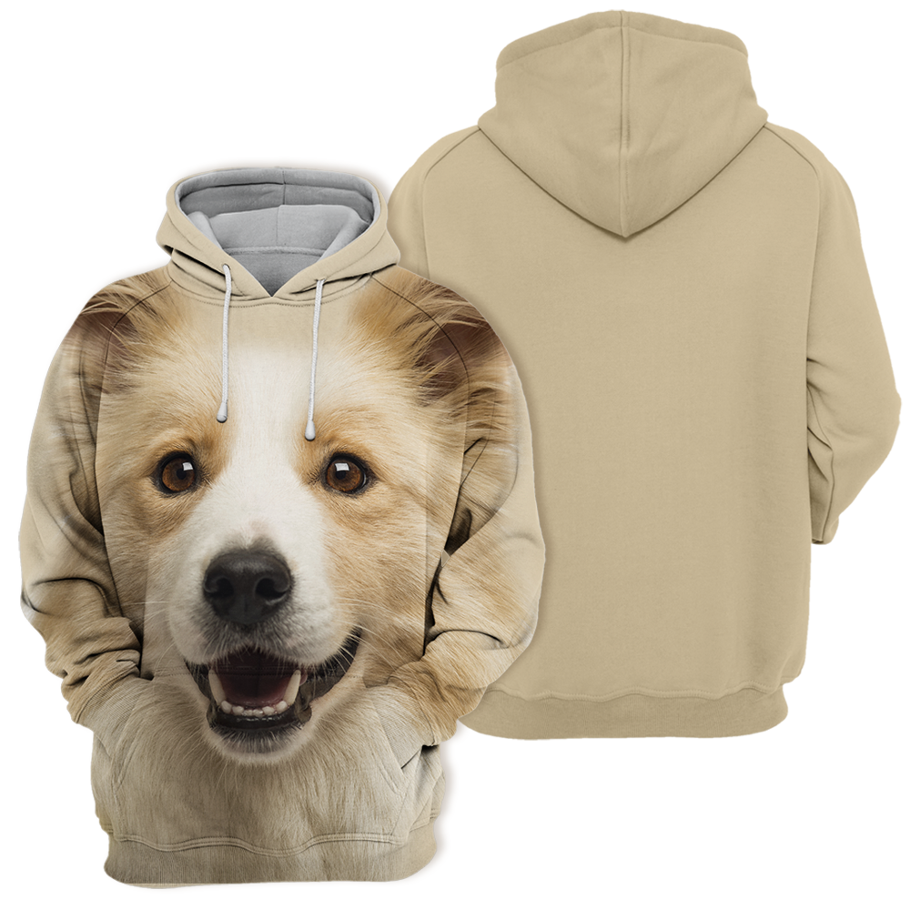 Unisex Honden Hoodie | Border Collie Puppy