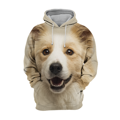 Unisex Honden Hoodie | Border Collie Puppy