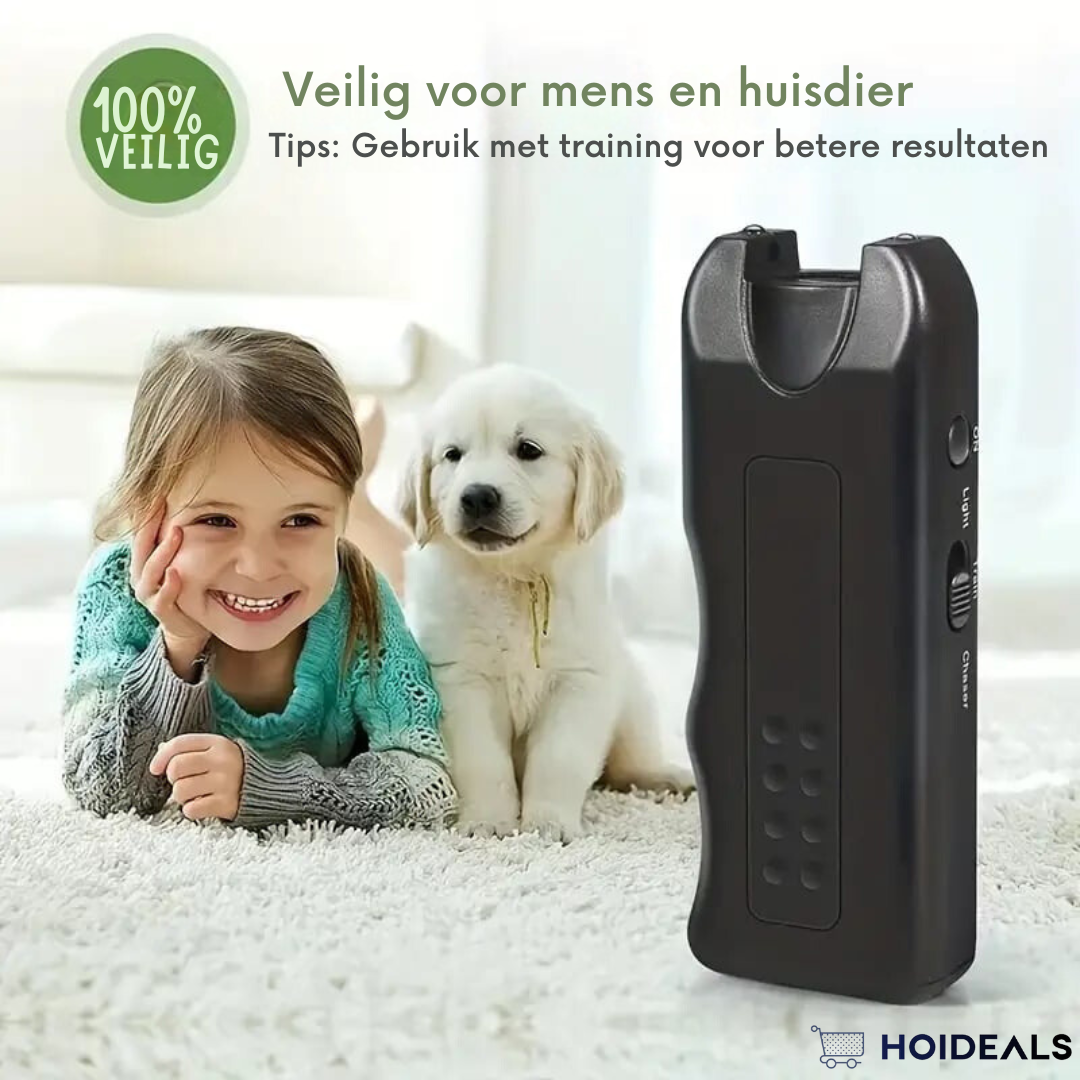 🎅Handheld antiblafcontrole lichtgevende ultrasone hondenafweerder