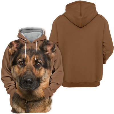 Unisex Honden Hoodie | German Shepherd Quiet