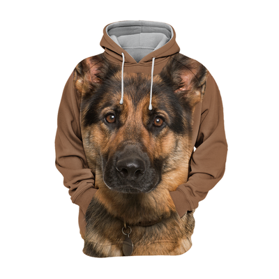 Unisex Honden Hoodie | German Shepherd Quiet