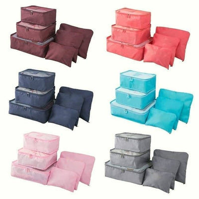 ✈6 stuks draagbare bagage inpakblokjes🧳