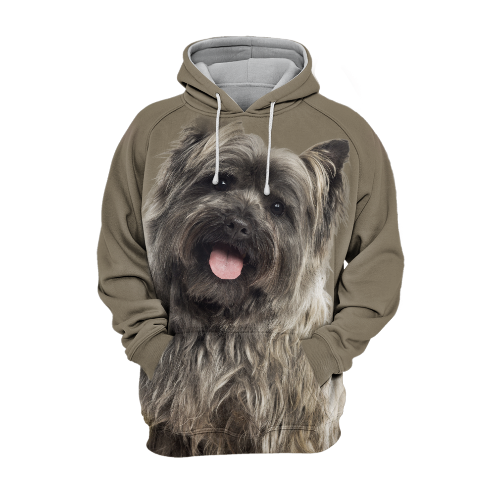 Unisex Honden Hoodie | Cairn Terrier Grey Smile