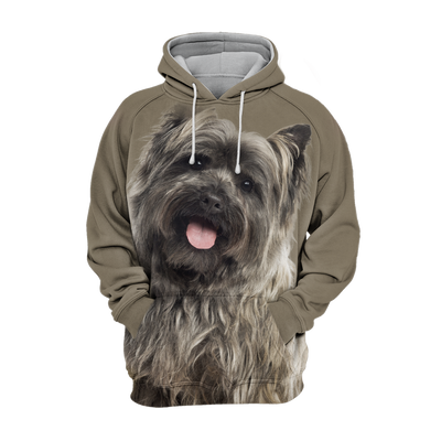 Unisex Honden Hoodie | Cairn Terrier Grey Smile