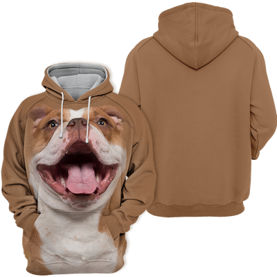 Unisex Honden Hoodie | English Bulldog Laugh