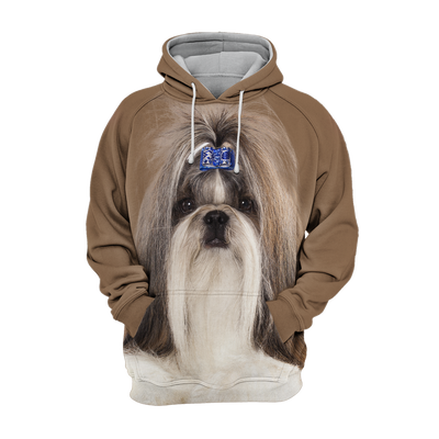 Unisex Honden Hoodie | Shih Tzu Quiet