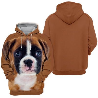 Unisex Honden Hoodie | Boxer Puppy Beautiful