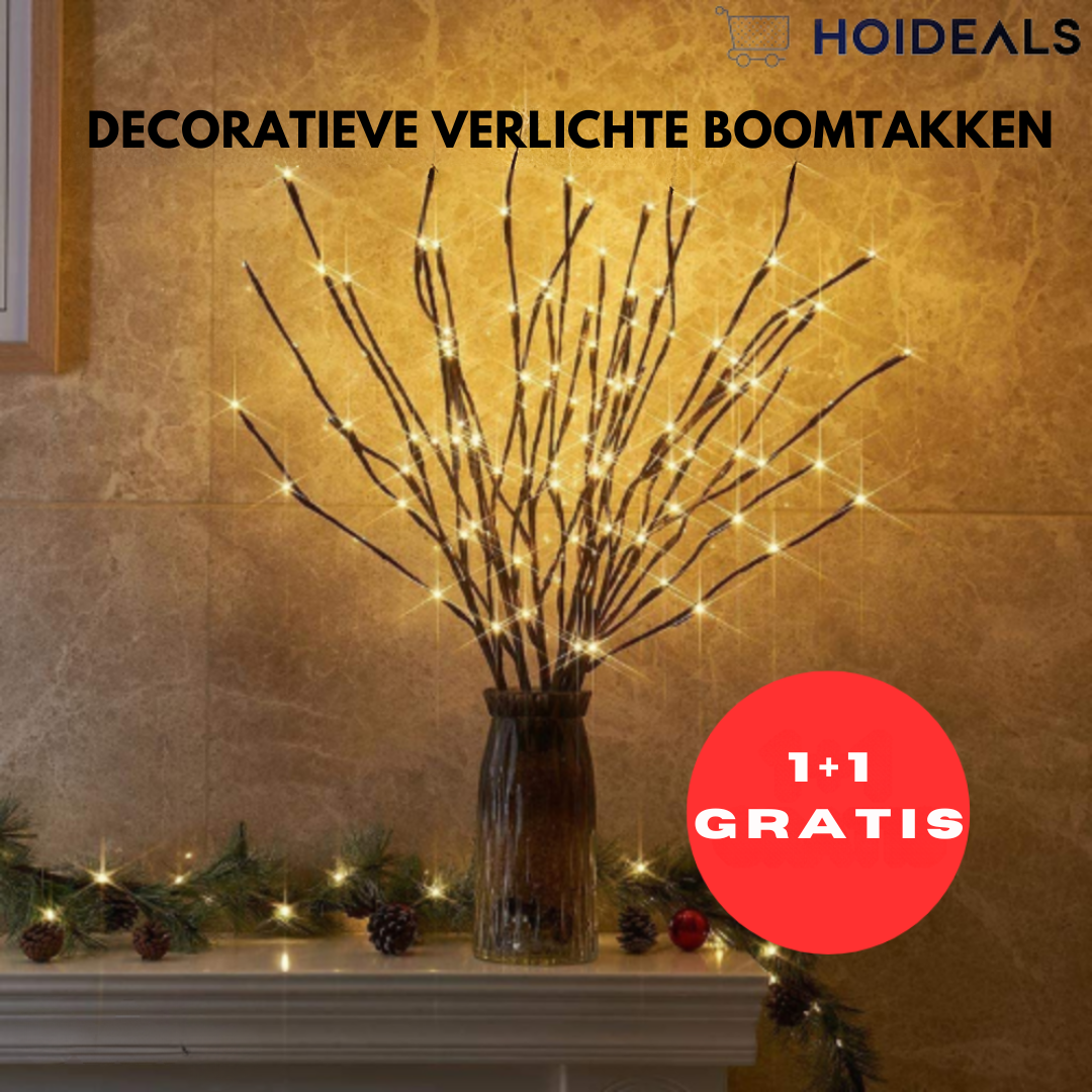 Aantrekkelijke Verlichte Boomtakken | 1+1 GRATIS