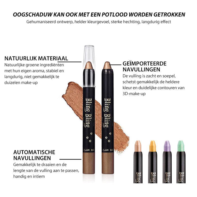 Waterdichte oogschaduw potlood eyeliner (1+2 GRATIS!)