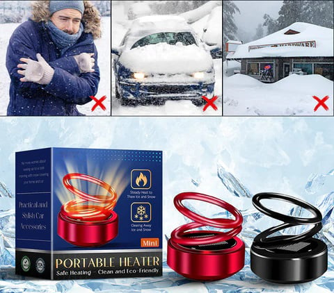 🚗Zon aangedreven roterende dubbele ring ophanging auto aromatherapie ornament💖