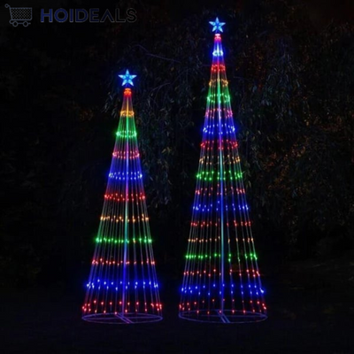 HolidayGlow - Geanimeerde kerstboom voor buiten met veelkleurige LED's