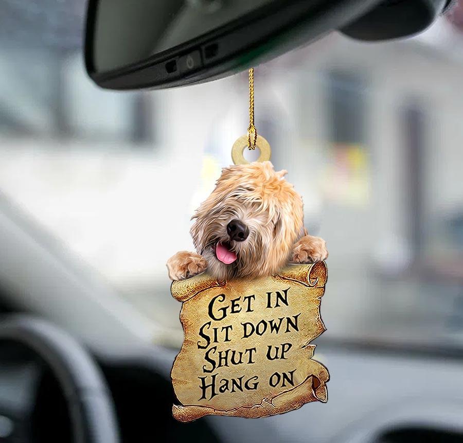 Wheaten Terrier Kom Binnen en mond dicht