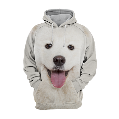 Unisex Honden Hoodie | Samojeed Happy