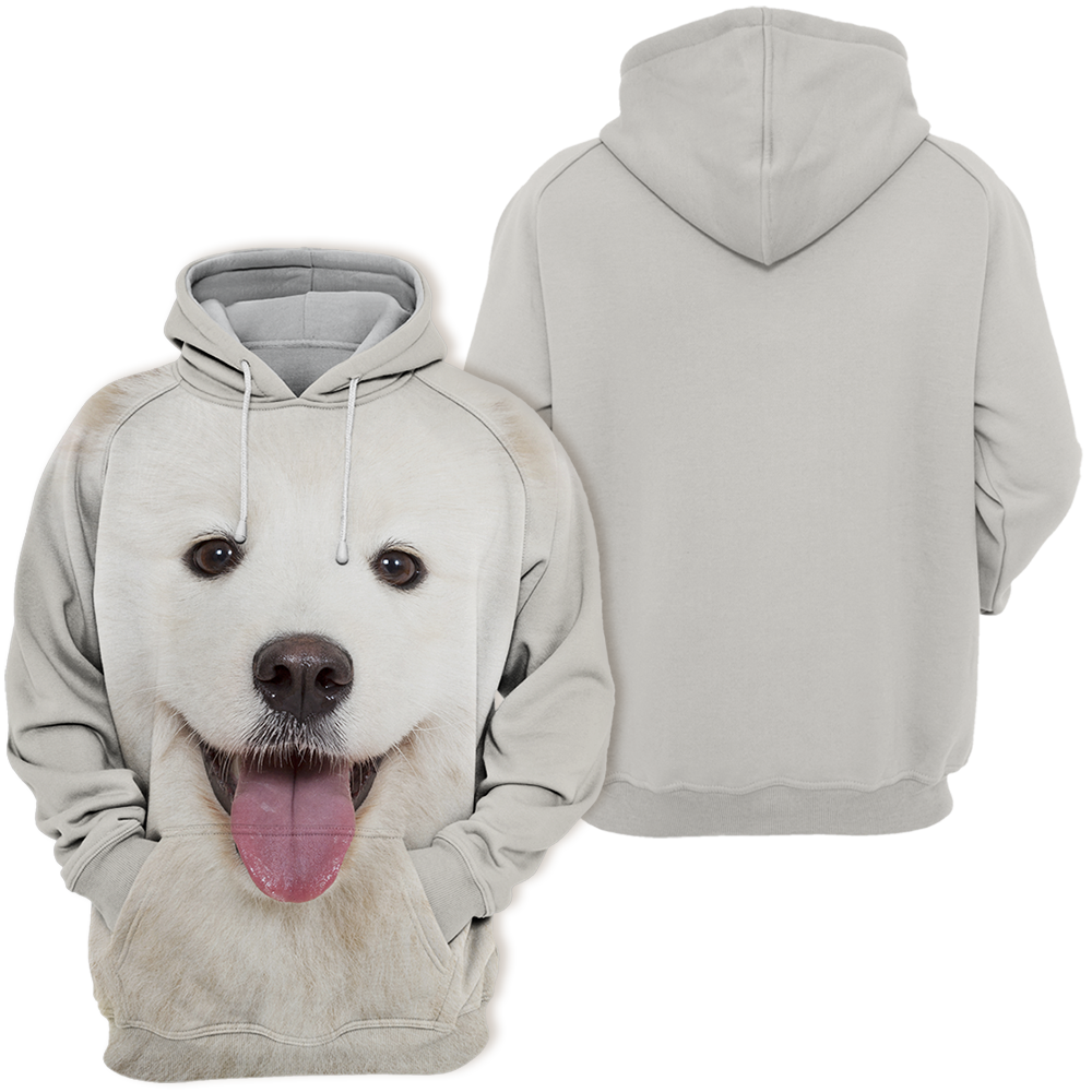 Unisex Honden Hoodie | Samojeed Happy