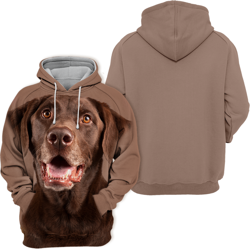 Unisex Honden Hoodie | Labrador Chocolate Laugh