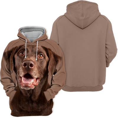 Unisex Honden Hoodie | Labrador Chocolate Laugh