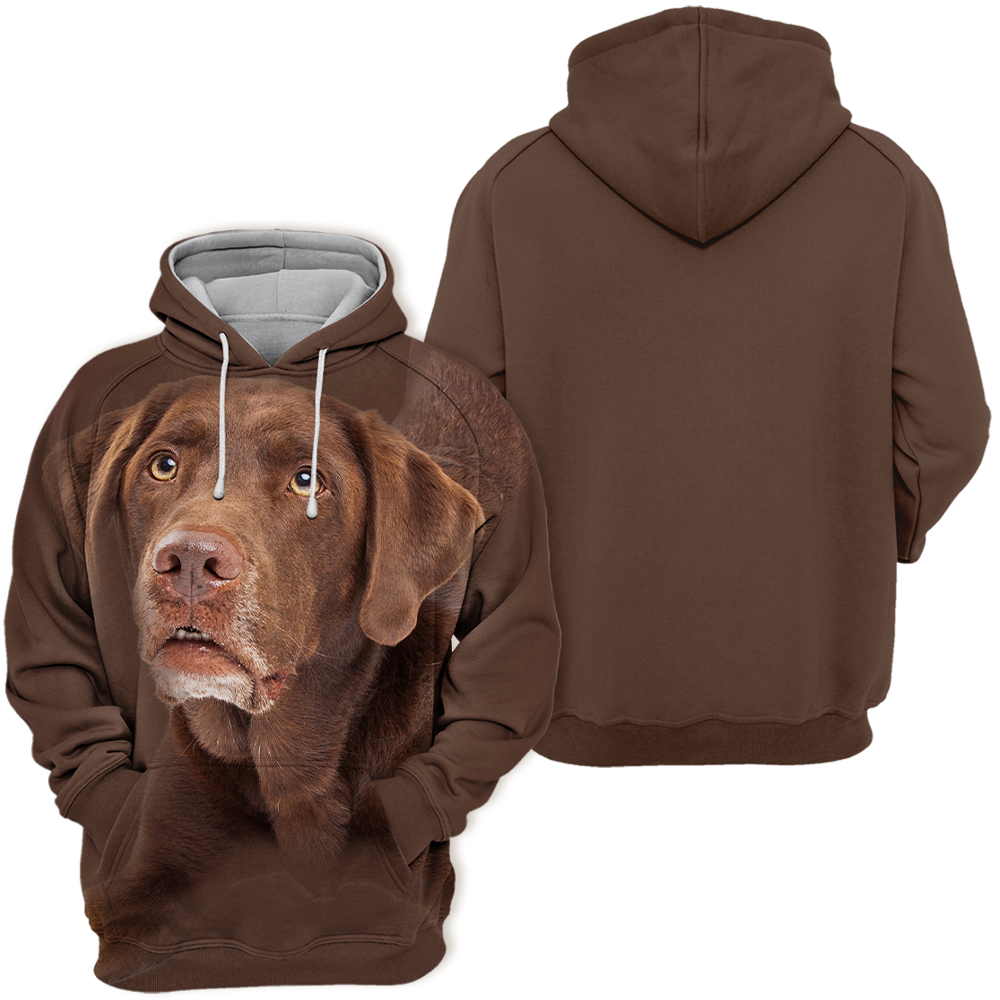 Unisex Honden Hoodie | Labrador Chocolate