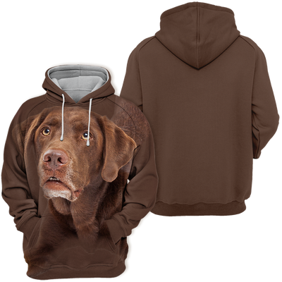 Unisex Honden Hoodie | Labrador Chocolate