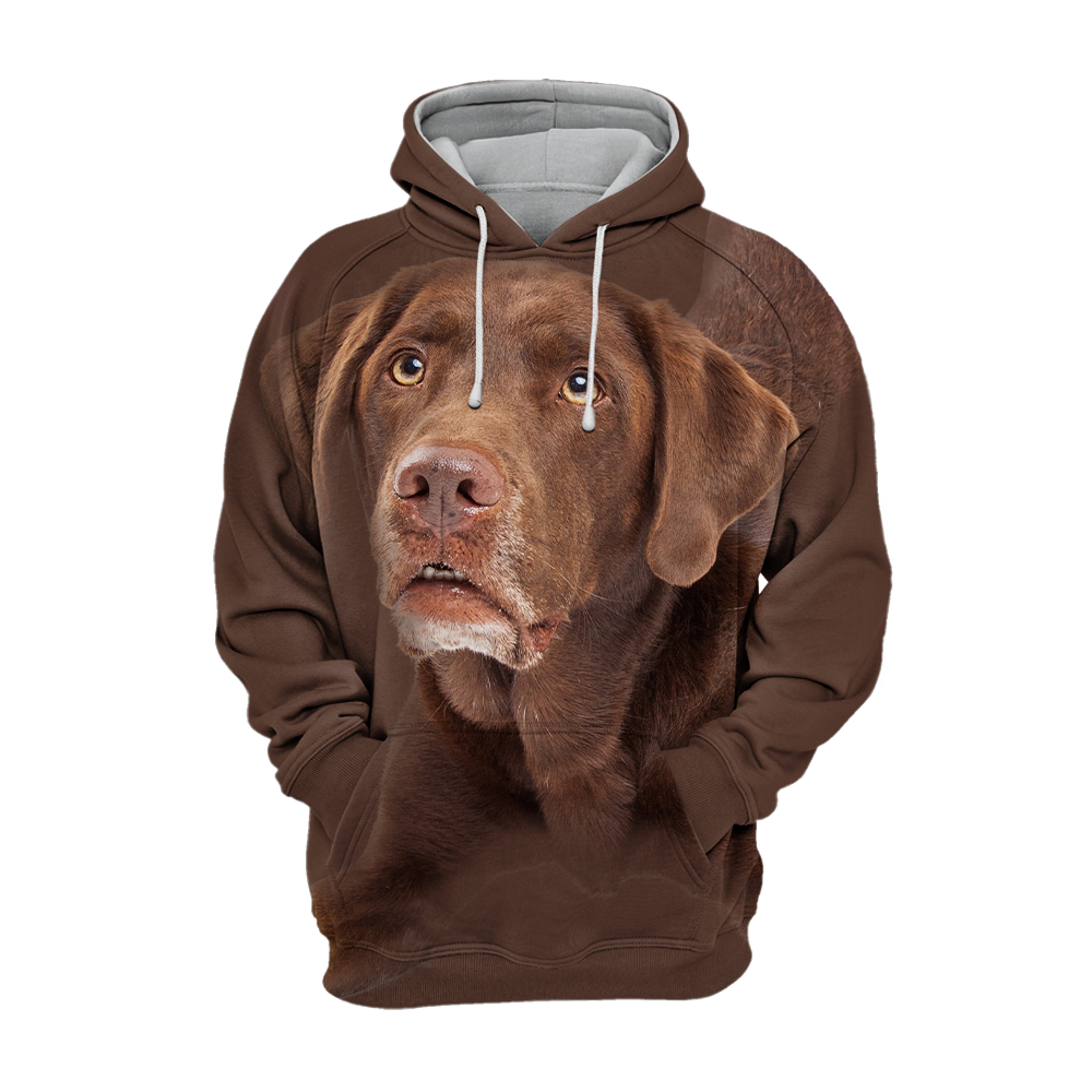 Unisex Honden Hoodie | Labrador Chocolate