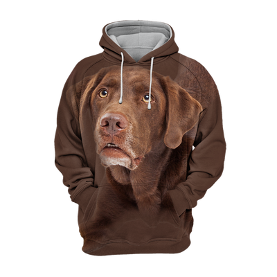 Unisex Honden Hoodie | Labrador Chocolate