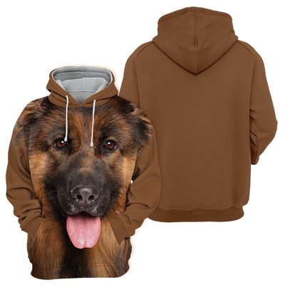 Unisex Honden Hoodie | German Shepherd Cute