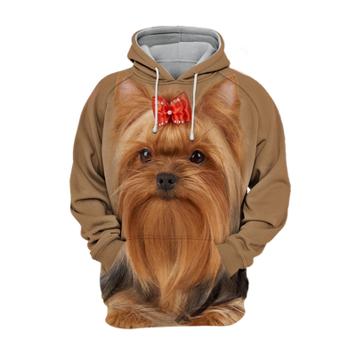 Unisex Honden Hoodie | Yorkshire Terrier Yorkie Adorable