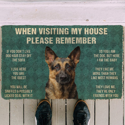 Vergeet Niet! German Shepard??£¤s Huis Regels Deurmat