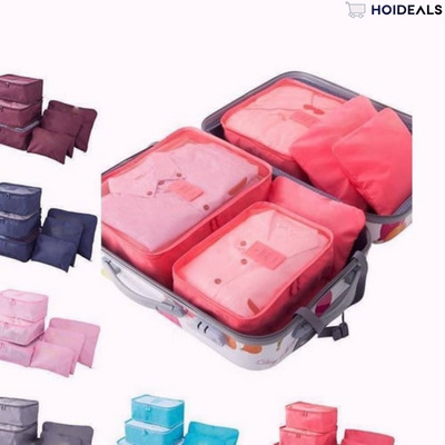 ✈6 stuks draagbare bagage inpakblokjes🧳