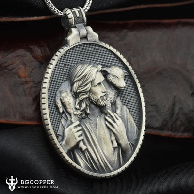 Herder Jezus Christus met Lam Christelijke Ketting