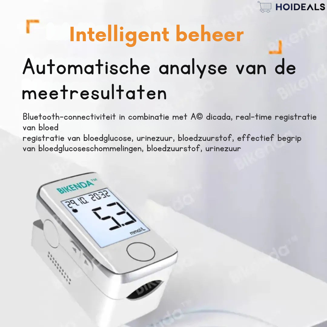 𝐁𝐢𝐤𝐞𝐧𝐝𝐚™ Niet-invasieve bloedglucosemeter - 99,99% nauwkeurig!