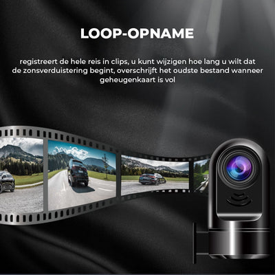 1080P HD, 360° draaibare kleine ADAS dashcam