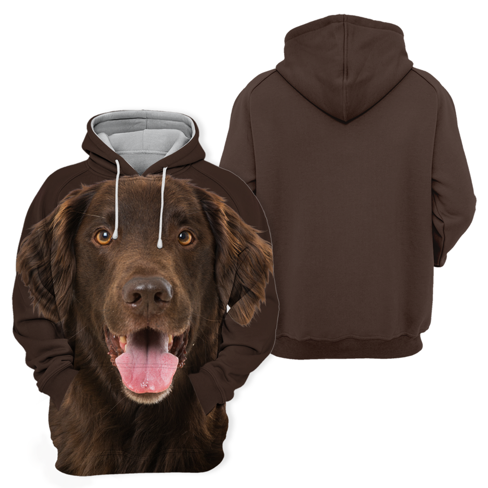 Unisex Honden Hoodie | Flat Coated Retriever