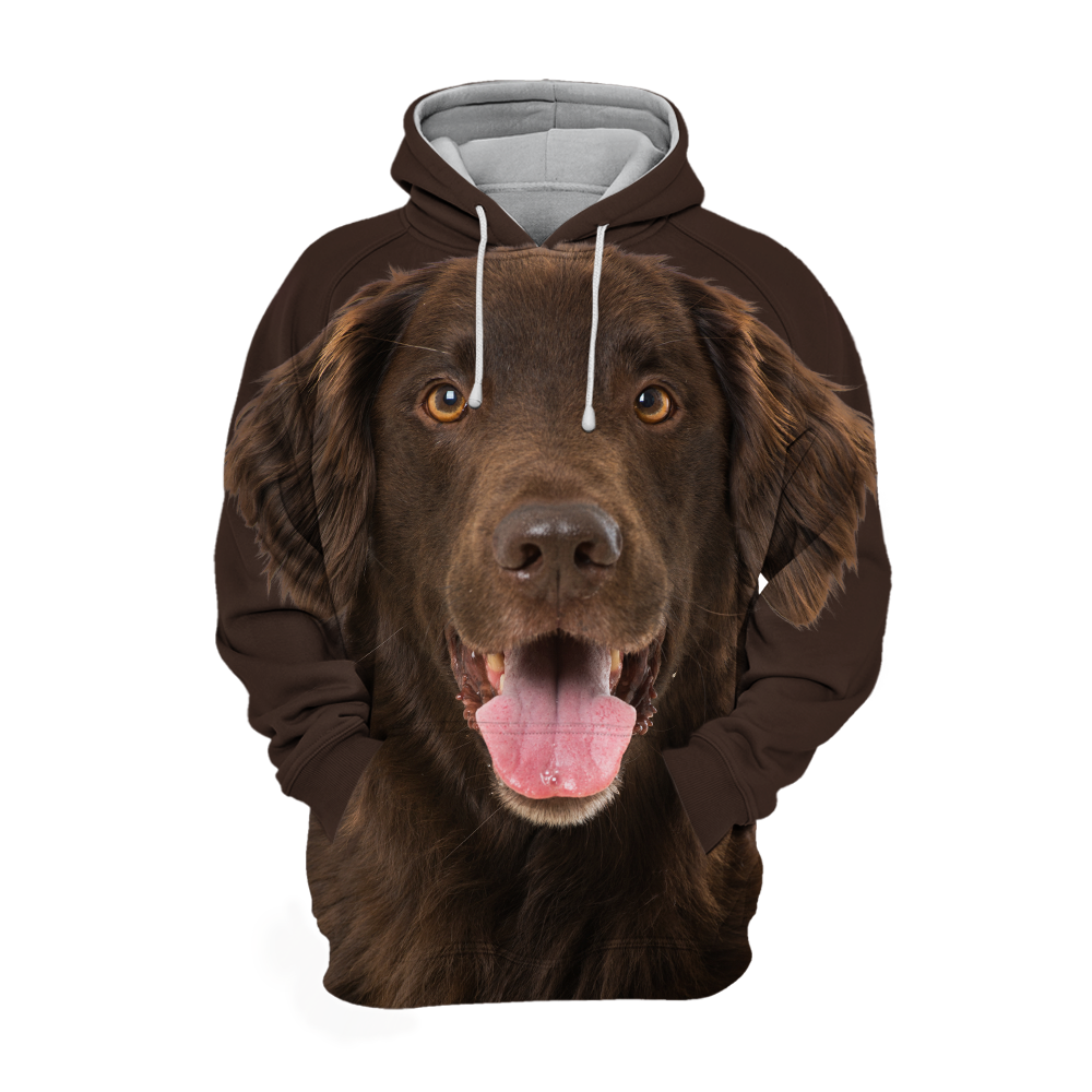 Unisex Honden Hoodie | Flat Coated Retriever