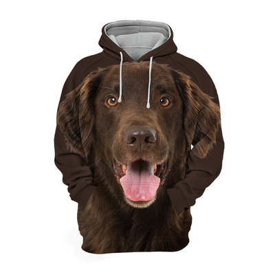 Unisex Honden Hoodie | Flat Coated Retriever