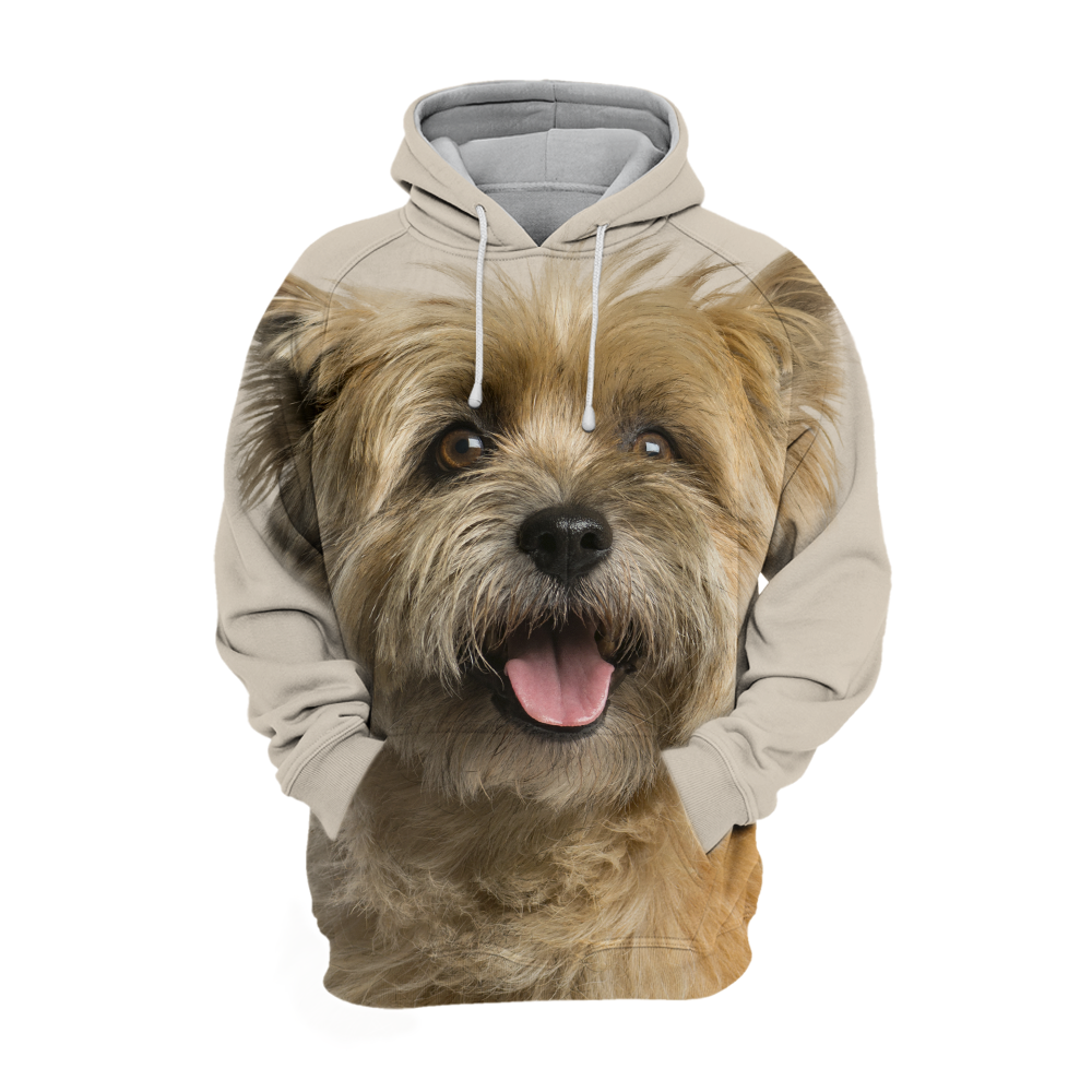 Unisex Honden Hoodie | Cairn Terrier Yellow Happy