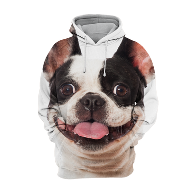 Unisex Honden Hoodie | French Bulldog / Pitbull